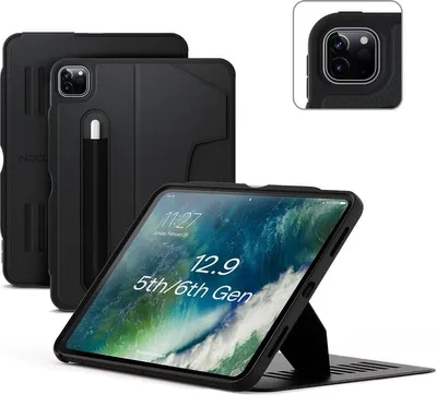 Produktbild von Zugu Case Hülle iPad Pro 12.9 (5th/6th gen) – Verstellbarer Magnetständer – Sichere Magnetbefestigung – Robuster Stoßfänger und widerstandsfähiges TPU