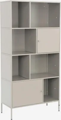 Immagine prodotto di Credenza industriale in metallo con 8 scomparti, Crema
