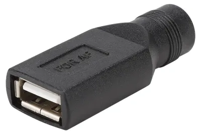 Image de Lot de 5 adaptateurs mini-USB femelle vers DC 5,5 x 2,1 femelle pour ordinateur