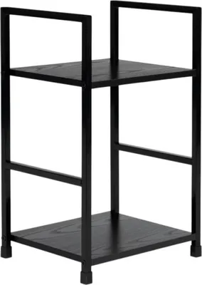 Produktbild von Bücherregal aus Holz modern Nachttisch 2 Regale LOFT
