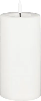 Produktbild von Mica Decorations LED Kerze mit Timer weiß Ø 8 x 15 cm warmweiß