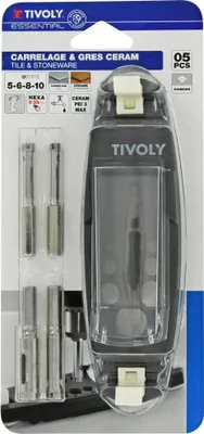 Produktbild von Set mit 4 Keramikbohrern, TIVOLY, Durchmesser 5-6-8-10 mm