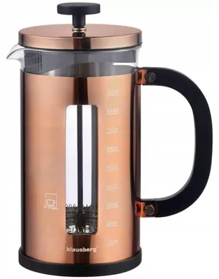 Produktbild von Stempelkaffeebereiter 1000 ml-Klausberg, Kaffee, Tee, Kräuter, Rose Gold