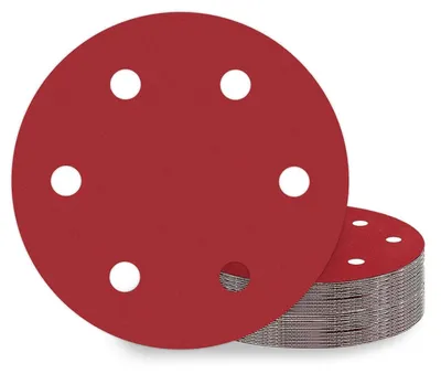 Produktbild von Schleifpapier 225mm Klett 25 Stück 6 Loch Körnung P320 für Trockenbauschleifer