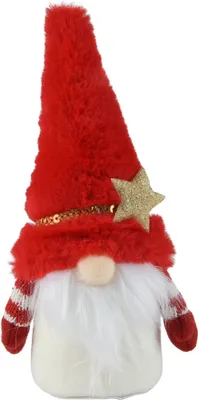 Produktbild von Dekofigur Wichtel 21cm Plüsch Rot / Weiß