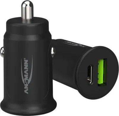 Produktbild von Ansmann USB-Autoladegerät CC230PD, USB und USB-C PD Ausgang, 2 Ladeports, 30W