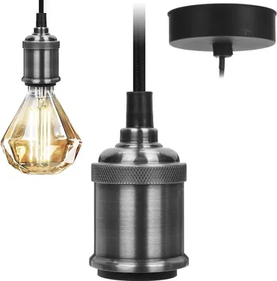 Zdjęcie produktu dla Metalowa podstawa lampy z kablem do eleganckiego oświetlenia sufitowego