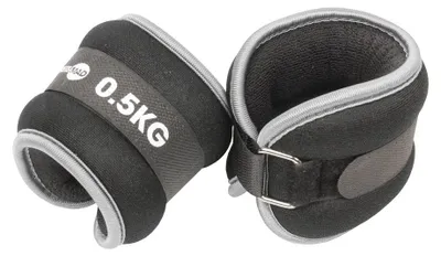 Image de Fitness-Mad poids de main et de pied noir 2 x 0,5kg néoprène