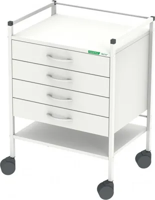 Produktbild von 08/16 Basiswagen 60 83 cm hoch 4 Schubladen Der vielfältige und preiswerte Vielzweckwagen