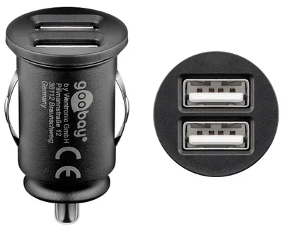 Produktbild von Goobay Dual USB - Auto-Netzteil - 24 Watt - 4.8 A - 2 Ausgabeanschlussstellen (USB)