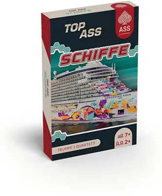 Produktbild von TOP ASS Schiffe Quartett Kartenspiel mit Jokerkarten