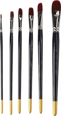 Produktbild von 6-teiliges Acryl-Pinsel-Set für Anfänger, sanftes Malen, verdicken, DIY, Nylon-Haarpinsel, Nagel, Gesicht