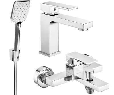 Zdjęcie produktu dla Mexen Uno R62 zestaw wannowy, chrom - 71403R62-00