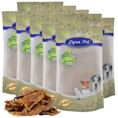 Produktbild von 10 kg Lyra Pet® Dörrfleisch Chips 4 - 10 cm