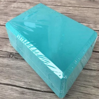 Produktbild von Yoga Block aus Kork und Schaum für Fitness Zuhause Hellblau