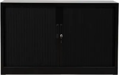 Produktbild von Rollladenschrank Weasel | 2 Ordernhöhen | HxBxT 75x120x46 cm | Schwarz