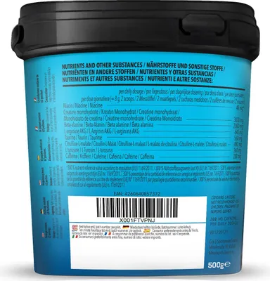 Obrázek produktu pro BODYLAB Koncentrovaná předtréninková směs - 500g - Wassermelone