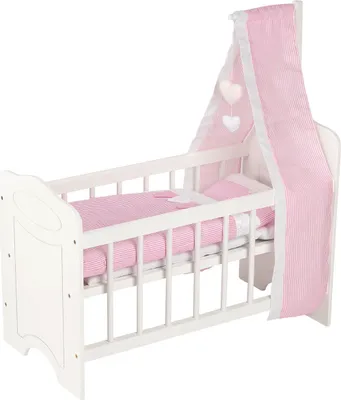 Obrázok produktu pre Puppenbett mit Himmel und Bettzeug