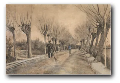 Immagine prodotto di Stampa artistica "Strada a Etten" di Vincent van Gogh – 40 x 60 cm – non incorniciata