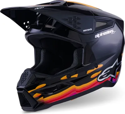 Immagine prodotto di Casco S-M3 FORCE, ALPINESTARS (nero/giallo/rosso/bianco, taglia S)