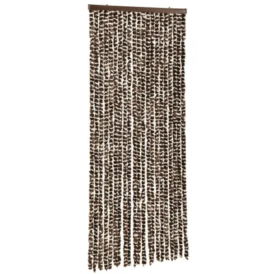 Produktbild von Fliegenvorhang Braun und Weiß 100x230 cm Chenille