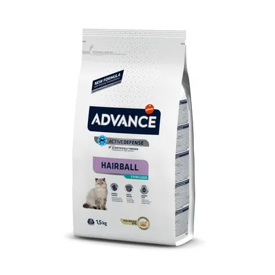 Productafbeelding van ADVANCE Hairball Sterilized - droogvoer voor gesteriliseerde katten, 1,5 kg