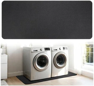 Zdjęcie produktu dla Mata pod lodówkę o wymiarach 70 x 160 cm - silikonowa mata - antypoślizgowa i tłumiąca wibracje - ochrona podłogi przed pralką i suszarką