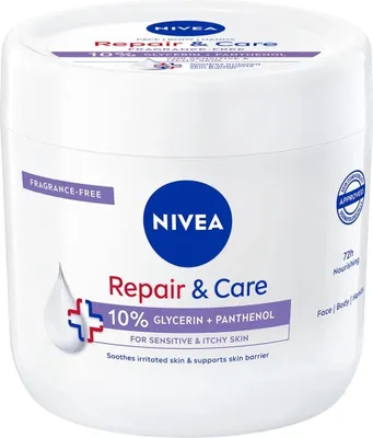 Zdjęcie produktu dla Nivea Repair & Care Sensitive Krem nawilajco-ochronny, 400 ml