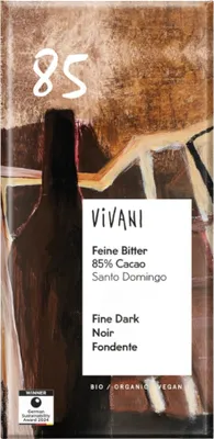 Produktbild von Vivani Feine Bitter Schokolade 85% Cacao Santo Domingo -- 100g