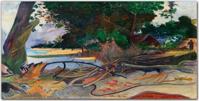 Produktbild von Coloray Bild aus Glas 140x70 gehärtetes Glas glasblock mit bild wohnzimmer Küche Dekoration wanddekoration - Diese BaRuO Gauguin