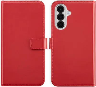 Produktbild von Selencia Echtleder Klapphülle Samsung Galaxy A36 / A56 - Rot