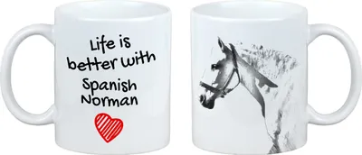 Image de Normand espagnol - Tasse avec cheval, tasse avec image, cadeau personnalisé de la marque Art-Dog