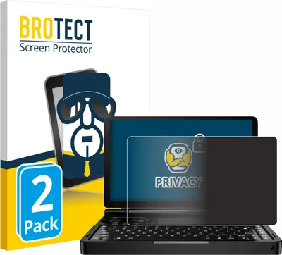 Produktbild von 2x BROTECT Sichtschutzfolie für GPD Win Mini (2024) Anti-Spy Privacy Sichtschutz Blickschutz Folie Blaulicht-Schutz
