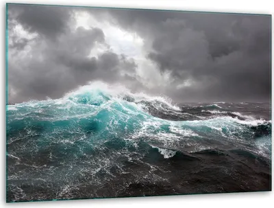 Produktbild von Glas Herdabdeckplatten Schneidebrett Universal 40x30cm Meer