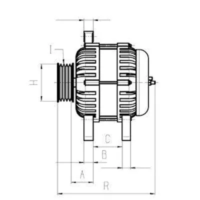 Zdjęcie produktu dla Rozrusznik 4,5 kW 10 zębów HC-Cargo dla CUMMINS