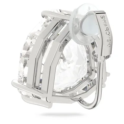 Image de Swarovski Femme Clip d'oreille Mesmera simple, taille Trilliant, blanc, plaqué rhodium 5600752