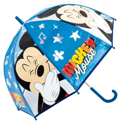 Produktbild von Regenschirm Disney Mickey Mouse - Kinder Stockregenschirm - Kuppelschirm Ø 68 cm