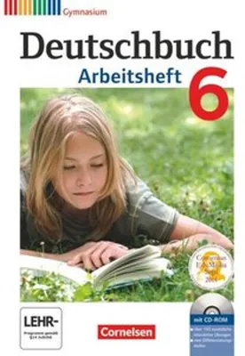 Immagine prodotto di Deutschbuch 6. Schuljahr. Arbeitsheft mit Lösungen und Übungs-CD-ROM. Gymnasium Allgemeine Ausgabe