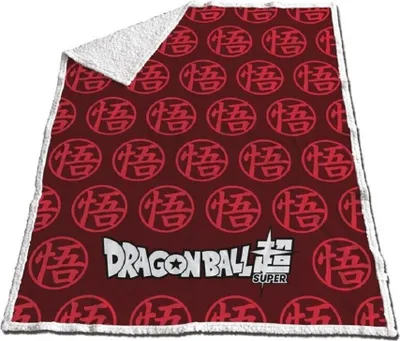 Zdjęcie produktu dla Dragon Ball Z Fleece-Plaid Rot 130 x 170 cm - Poliester - wyjątkowo miękki