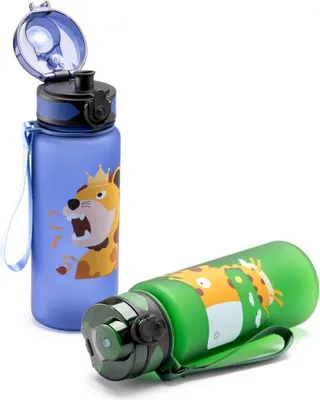 Produktbild von Kinder-Trinkflasche Tritan mit Sicherheitsverschluss Königsblau