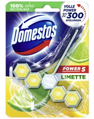 Produktbild von Domestos Power 5 Limettenfrische WC-Reiniger - 55g