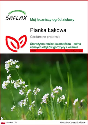 Zdjęcie produktu dla SAFLAX - Pianka Łąkowa - 100 Nasiona - Cardamine pratensis