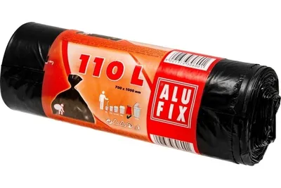Produktbild von Alufix Müllsäcke 110L Schwarz 10 Säcke; MS110UNI