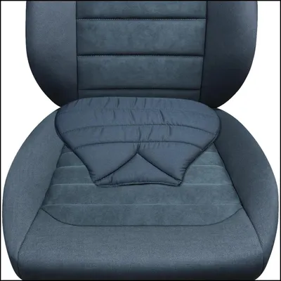 Produktbild von Sitwell ergonomisches Keilkissen, Sitzkissen mit Universalbefestigung, passend für fast alle Sitze, Stoff, Maße 41,5 x 27,5 x 1-5 cm