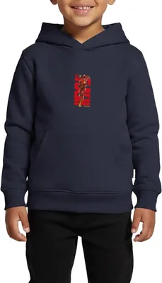 Produktbild von Spreadshirt The Flash Speedster Rotes Logo Kinder Premium Hoodie, 98/104 (2 Jahre), Navy