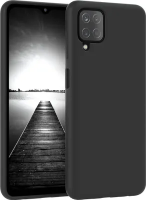 Produktbild von EAZY CASE Silikonhülle für Samsung Galaxy A12 Silikon Backcover Schutz in Schwarz
