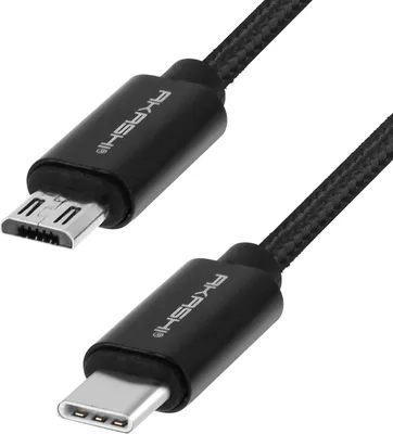 Image de Micro-USB vers USB Type C Câble de recharge et de synchronisation - 1m - Akashi