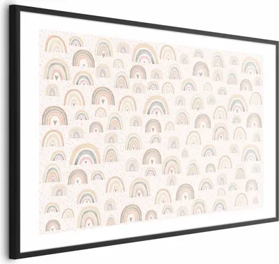 Produktbild von Posterpapier Poster - Rainbows and Hearts 42x29.7 cm Für Kinder e-A-10133-ao-a
