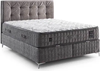 Produktbild von Bambi Boxspringbett Sleeppure 180x200, mit Bettkasten, Tonnentaschenfederkern-Matratze