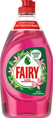 Produktbild von Fairy Spülmittel Ultra Konzentrat Pinke Jasminblüte 450ml gegen Fett (1er Pack)